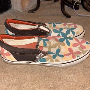 Vans Multicolor Floral Slip-On Shoes